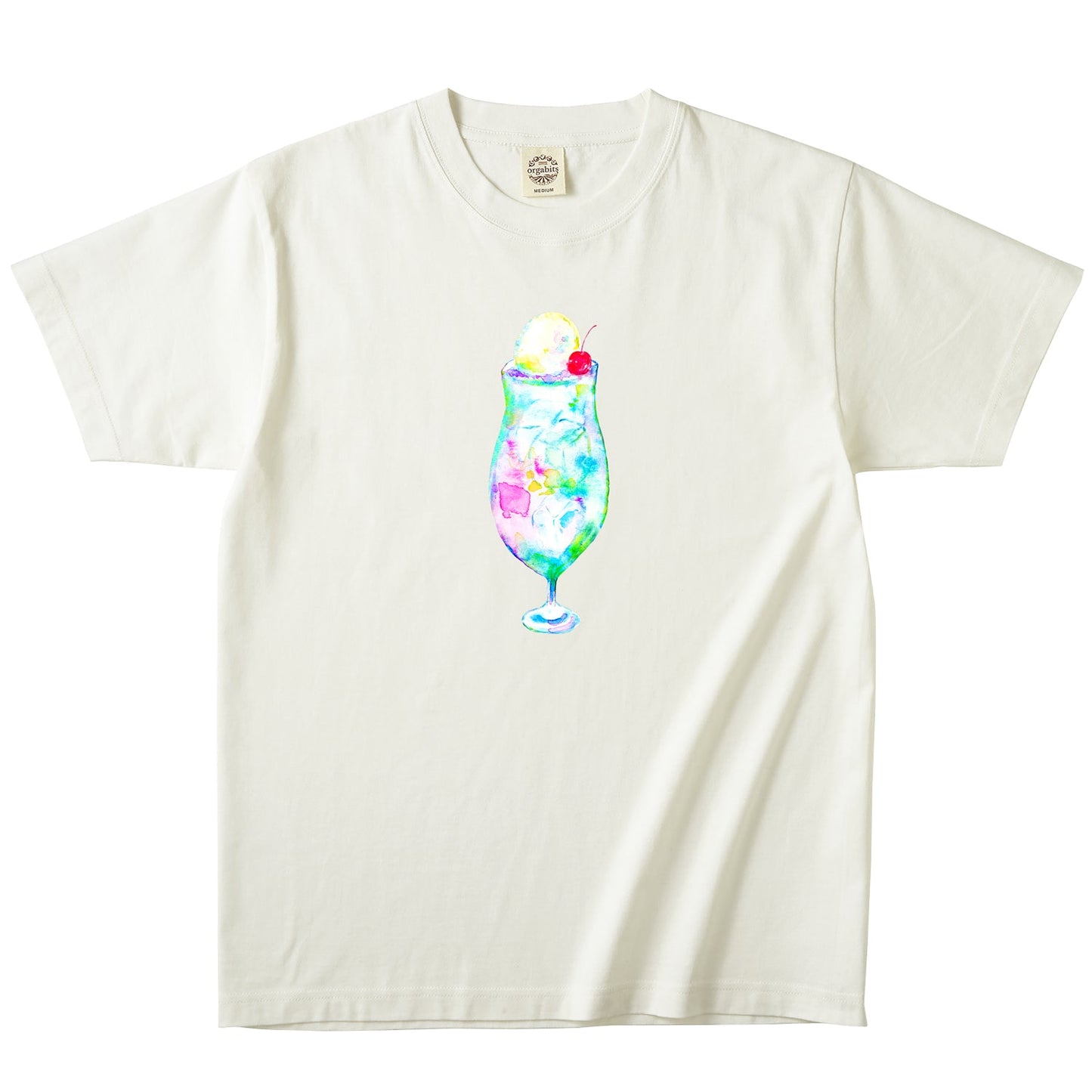 ようこ オーガニックコットン半袖Tシャツ【レインボーソーダ】