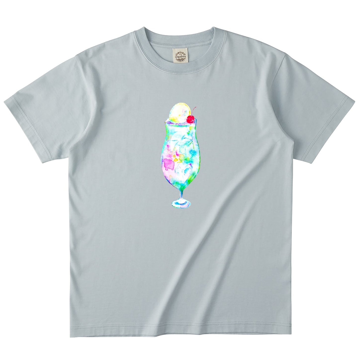 ようこ オーガニックコットン半袖Tシャツ【レインボーソーダ】
