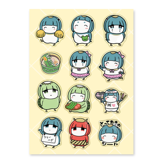 茜りう ぷくぷくシール【ともペンと仲間たち】