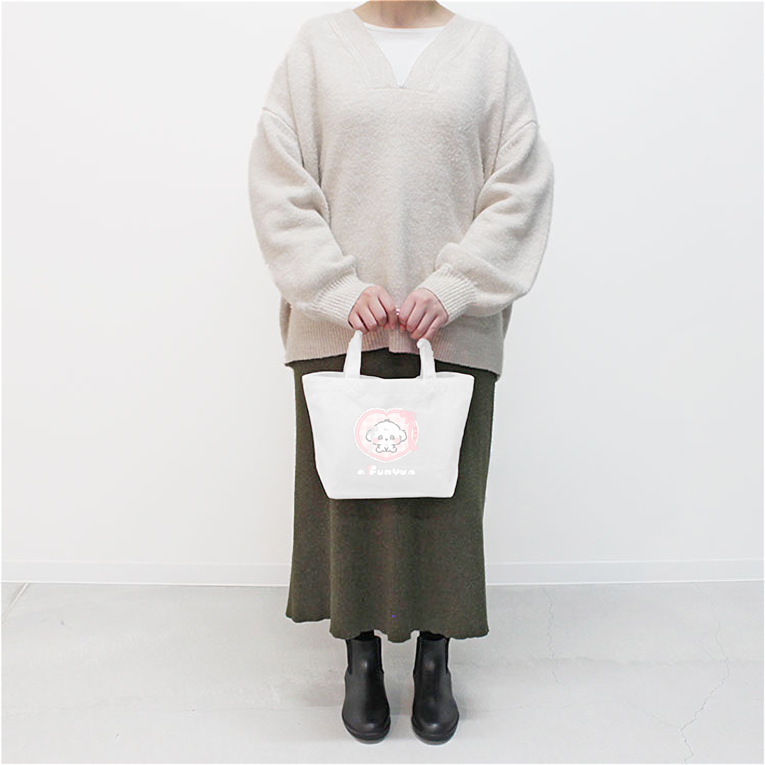 ちむむ。ミニトートバッグ【ふにゅ ふりる】