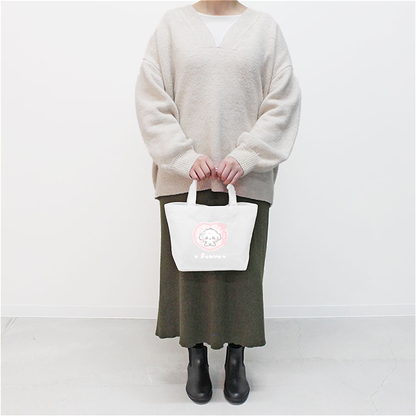 ちむむ。ミニトートバッグ【ふにゅ ふりる】