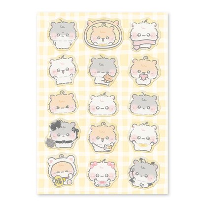 ちむむ。ぷくぷくシール【もしゃはむ】