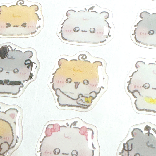 ちむむ。ぷくぷくシール【もしゃはむ】