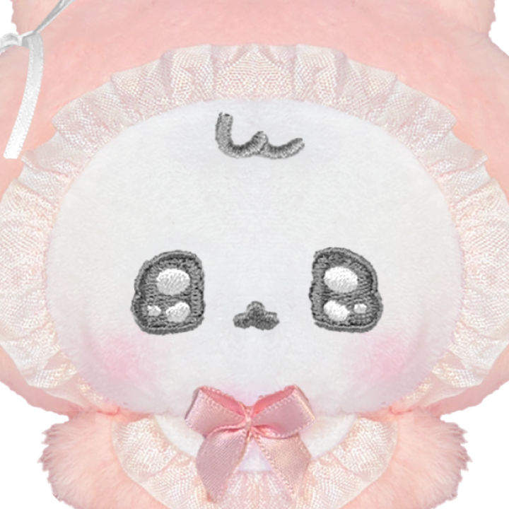 ちむむ。ぬいぐるみチャーム【ふにゅ べびばにぃ（ぴんく）】 – キャラ