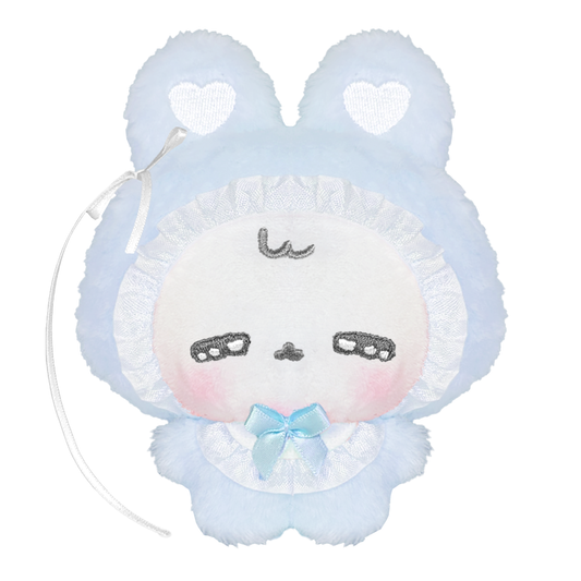 ちむむ。ぬいぐるみチャーム【ふにゅ べびばにぃ（みずいろ）】