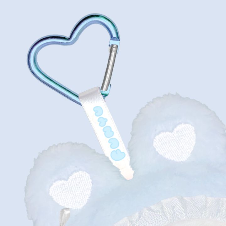 ちむむ。ぬいぐるみチャーム【ふにゅ べびばにぃ（みずいろ）】