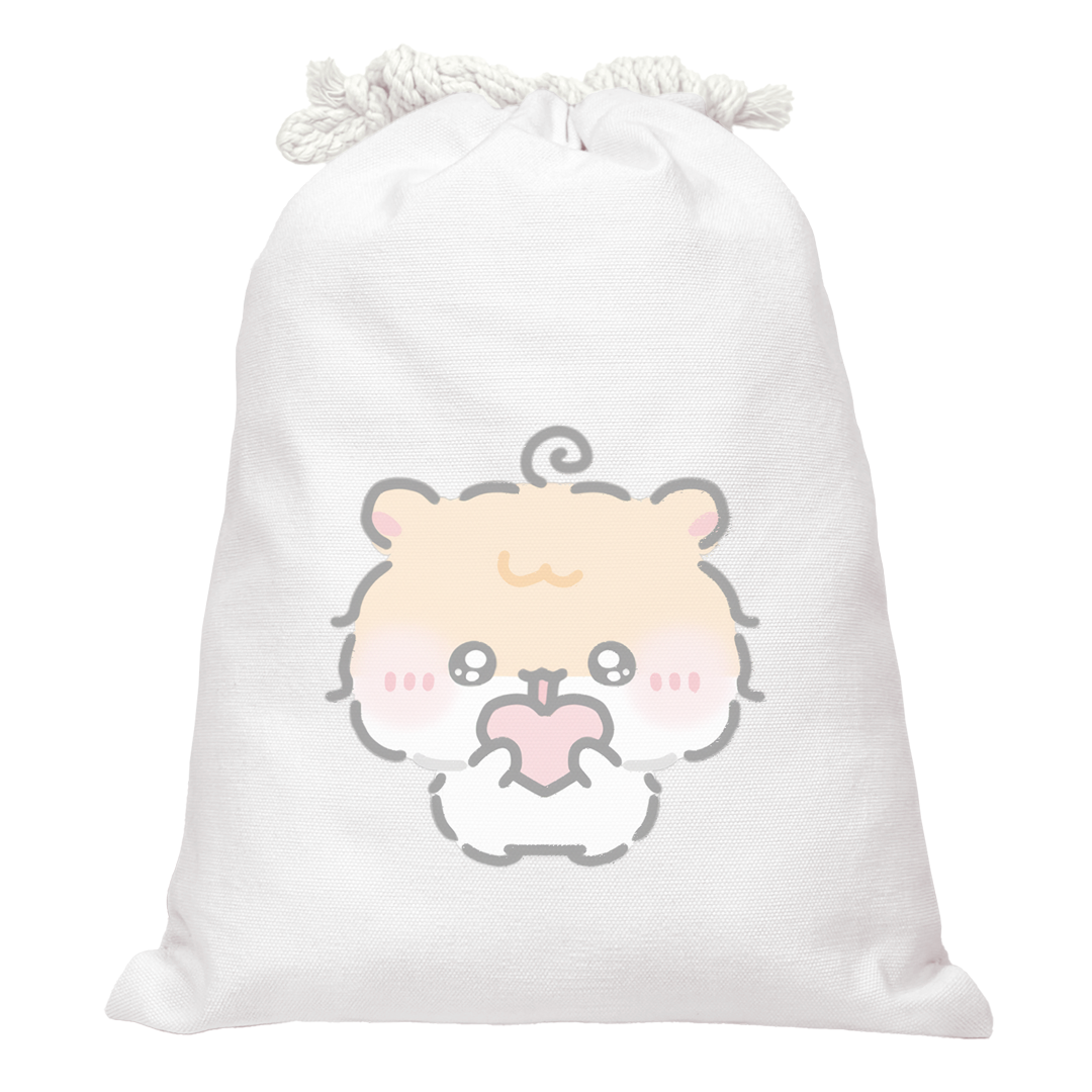 ちむむ。イラスト巾着【もしゃはむ ちゃも】