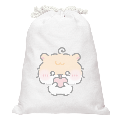 ちむむ。イラスト巾着【もしゃはむ ちゃも】