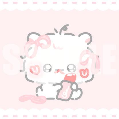 ちむむ。ミニハンカチタオル【もしゃはむ もきゅ】