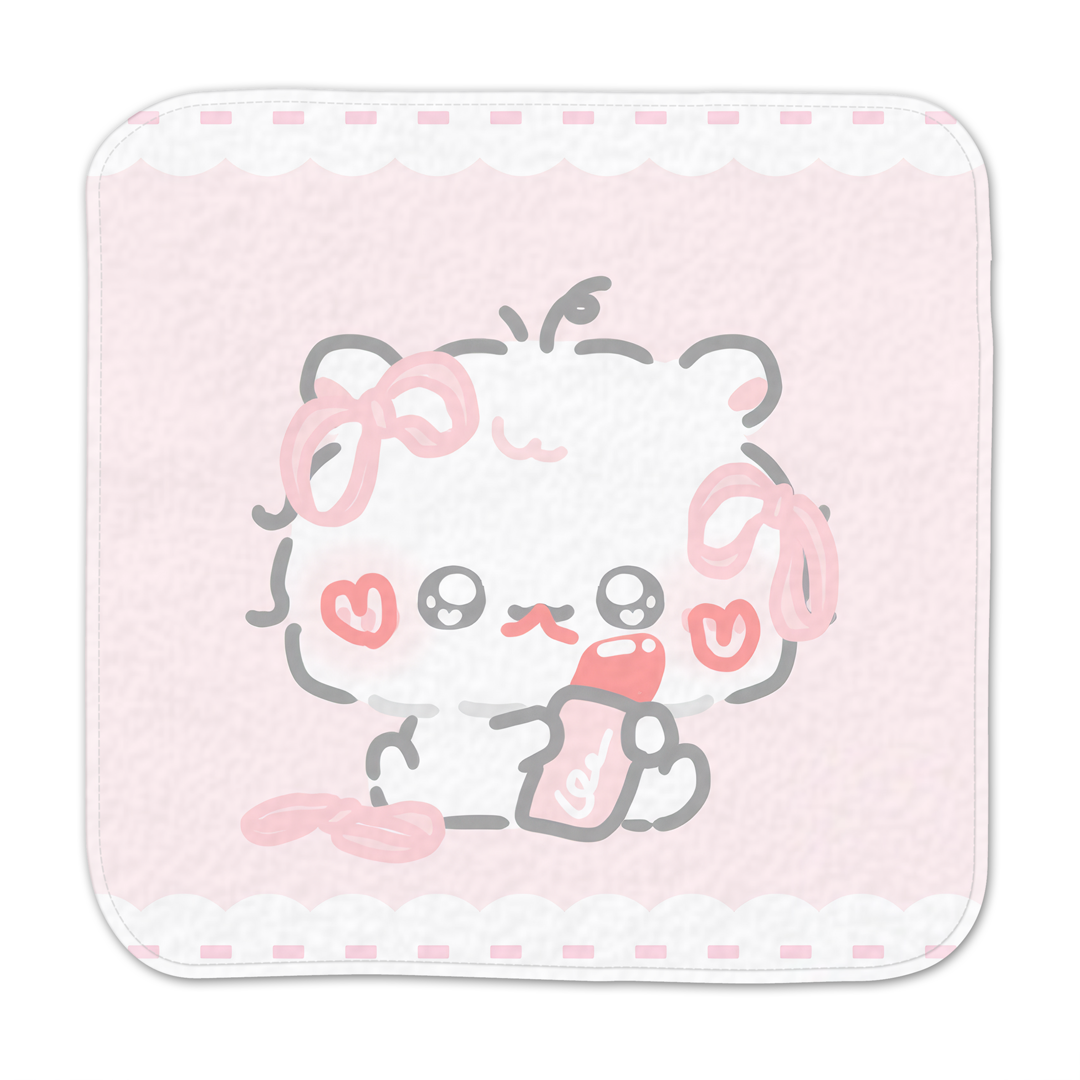 ちむむ。ミニハンカチタオル【もしゃはむ もきゅ】