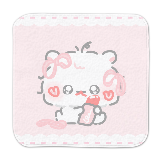 ちむむ。ミニハンカチタオル【もしゃはむ もきゅ】