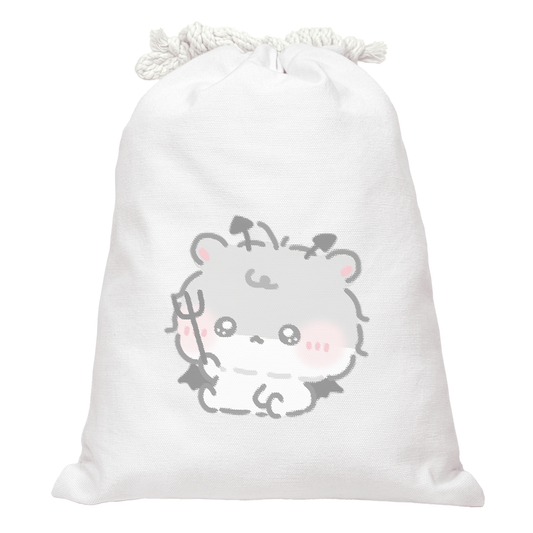 ちむむ。イラスト巾着【もしゃはむ ぼちゅ】