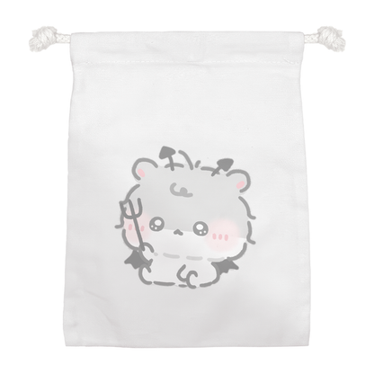 ちむむ。イラスト巾着【もしゃはむ ぼちゅ】