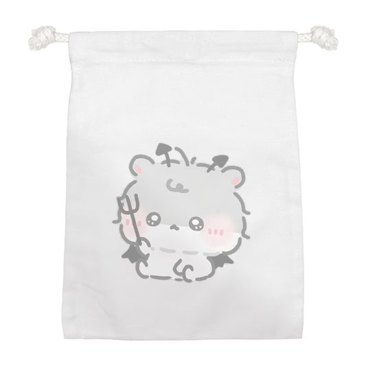 ちむむ。イラスト巾着【もしゃはむ ぼちゅ】