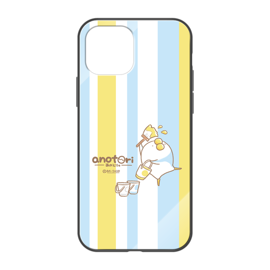 ダーシオ ガラスiPhoneケース【あのとり。あのトリコロール】