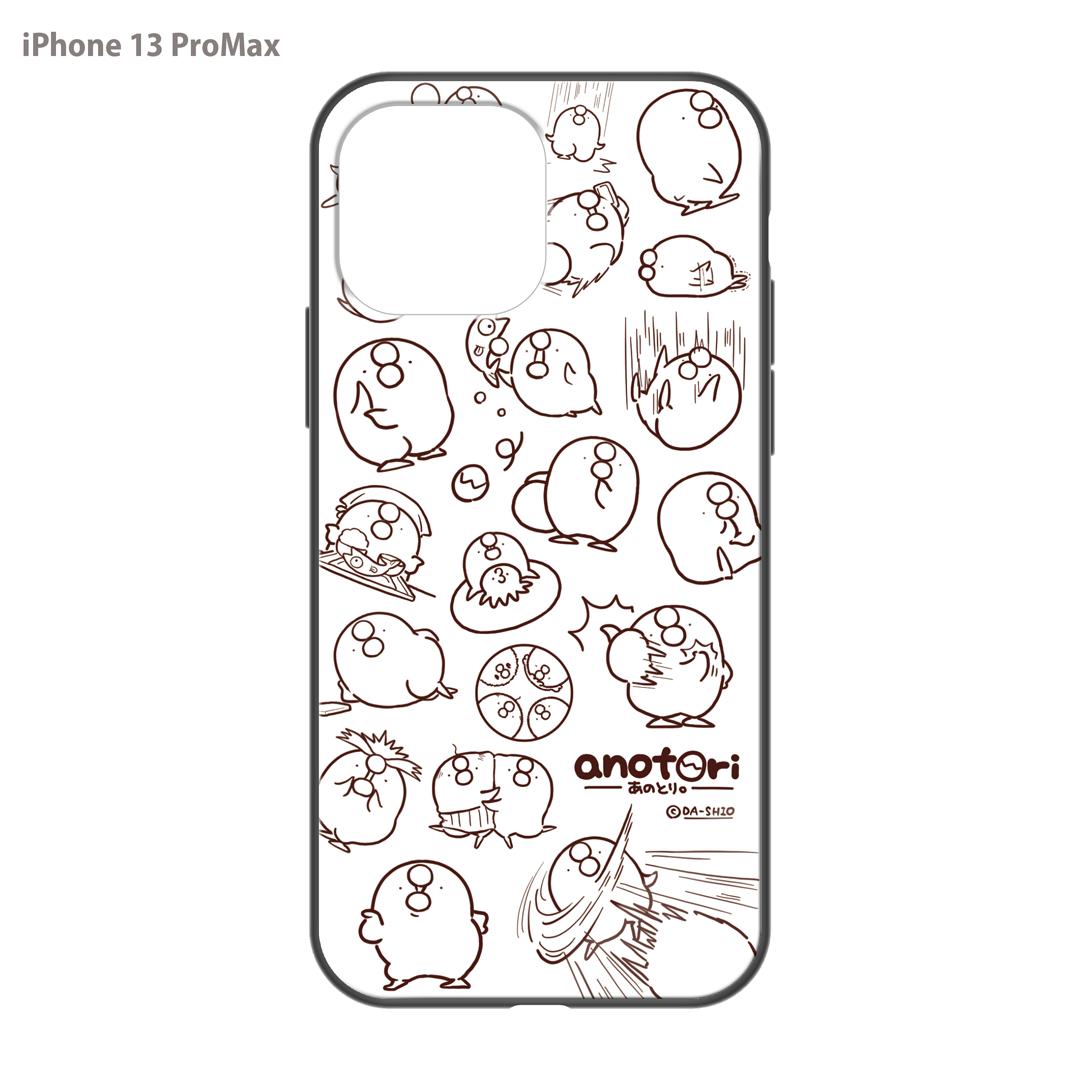 ダーシオ ガラスiPhoneケース【あのとり。ホワイト】