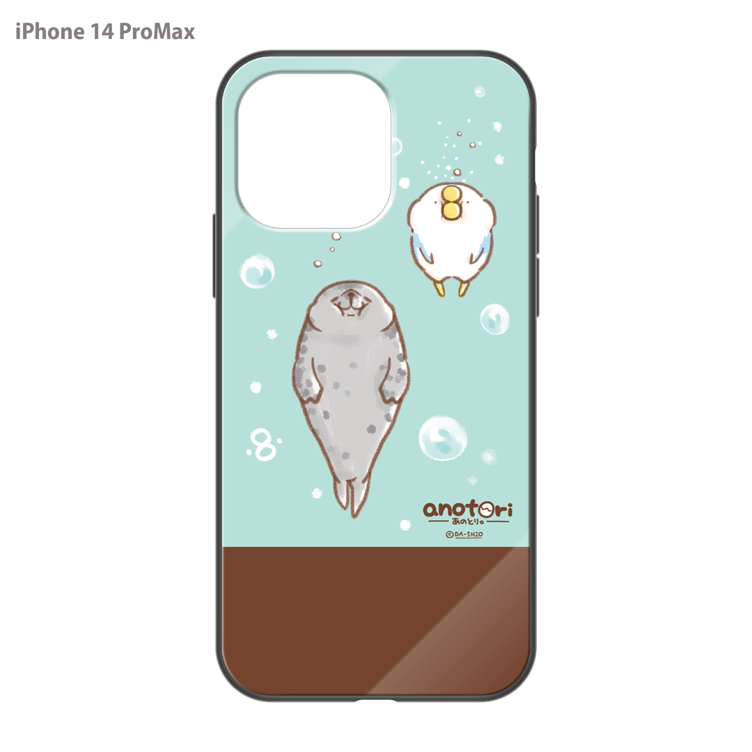 ダーシオ ガラスiPhoneケース【あのとり。と、アザラシさん】