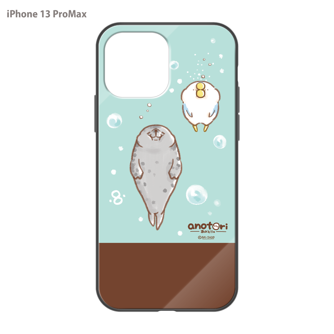 ダーシオ ガラスiPhoneケース【あのとり。と、アザラシさん】