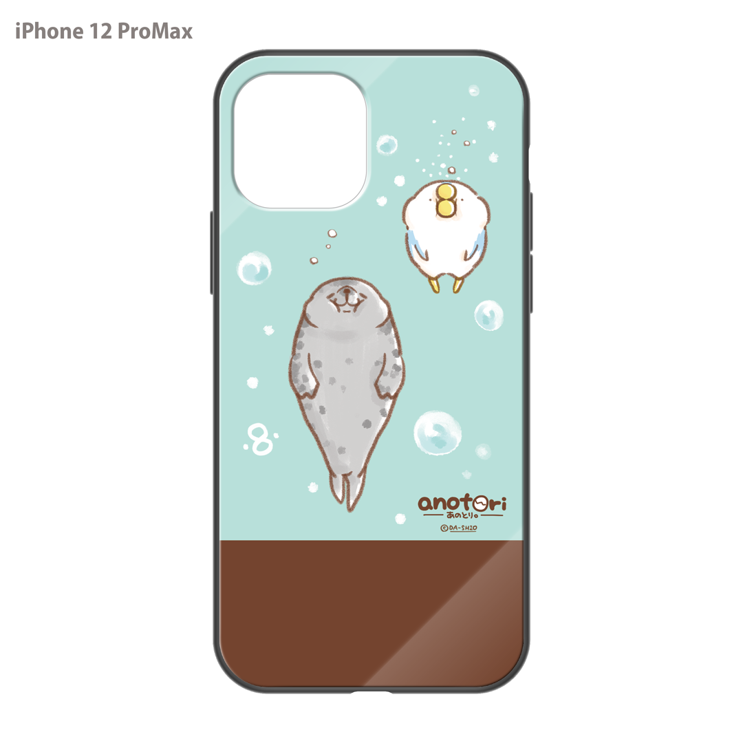 ダーシオ ガラスiPhoneケース【あのとり。と、アザラシさん】