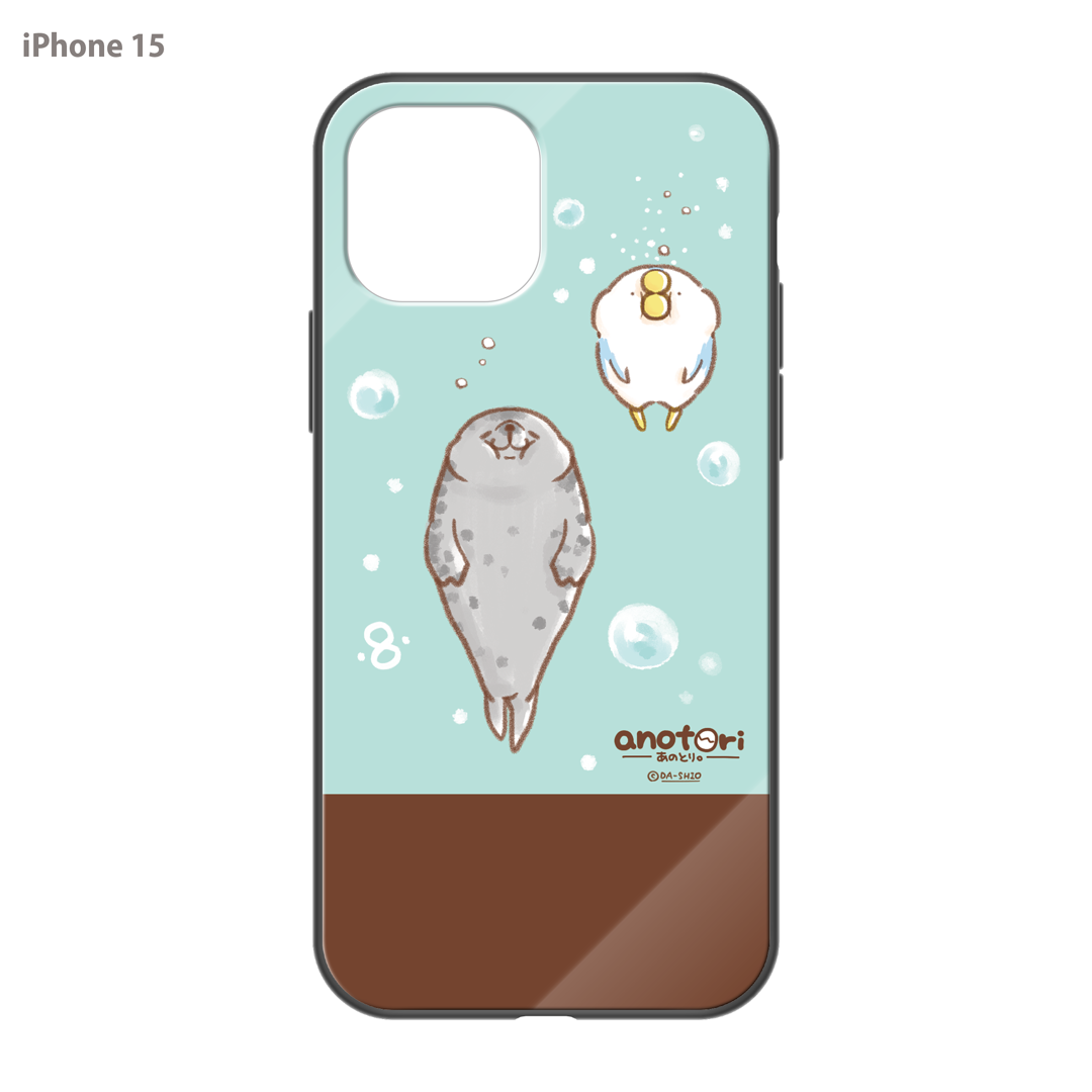ダーシオ ガラスiPhoneケース【あのとり。と、アザラシさん】