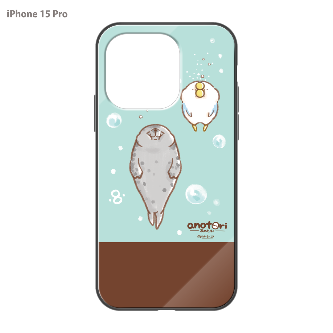 ダーシオ ガラスiPhoneケース【あのとり。と、アザラシさん】