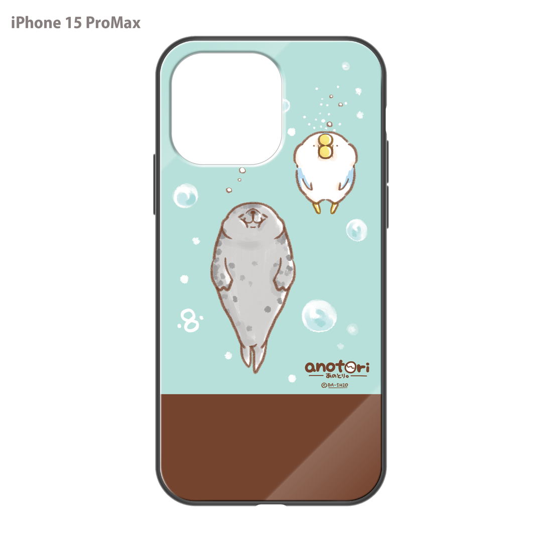 ダーシオ ガラスiPhoneケース【あのとり。と、アザラシさん】