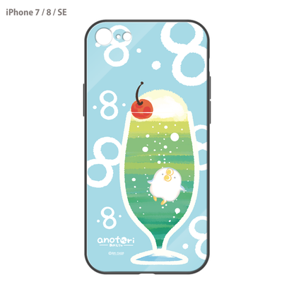 ダーシオ ガラスiPhoneケース【あのとり。クリームソーダ】