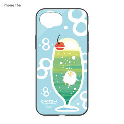 ダーシオ ガラスiPhoneケース【あのとり。クリームソーダ】