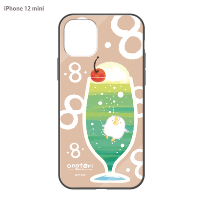 ダーシオ ガラスiPhoneケース【あのとり。クリームソーダ】
