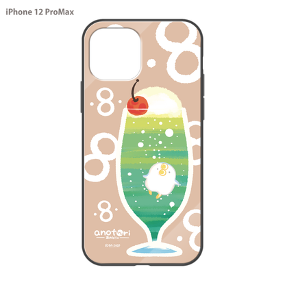 ダーシオ ガラスiPhoneケース【あのとり。クリームソーダ】