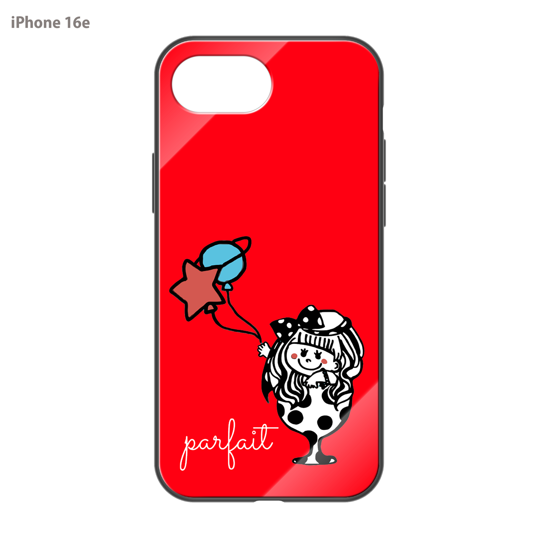 IAM MAIMAI ガラスiPhoneケース【Parfait and Space Balloons】