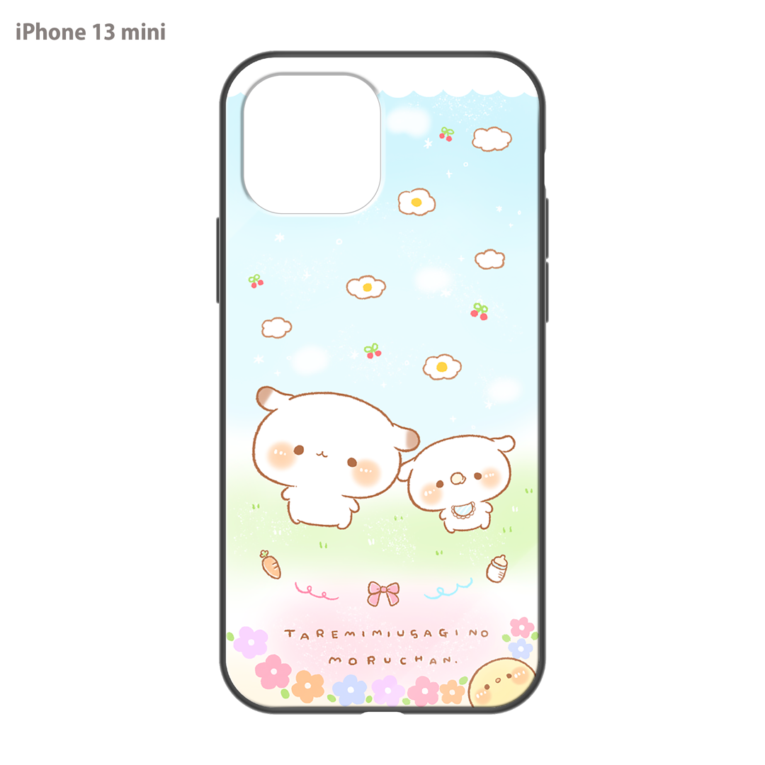 かなち。 ガラスiPhoneケース【もるちゃんとみるくちゃん。】