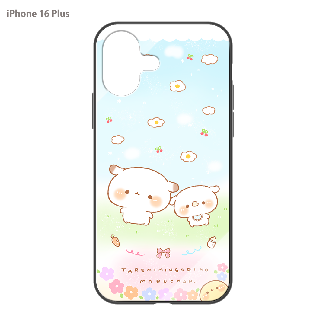 かなち。 ガラスiPhoneケース【もるちゃんとみるくちゃん。】