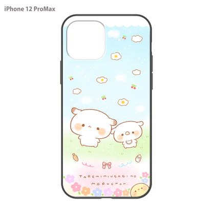 かなち。 ガラスiPhoneケース【もるちゃんとみるくちゃん。】