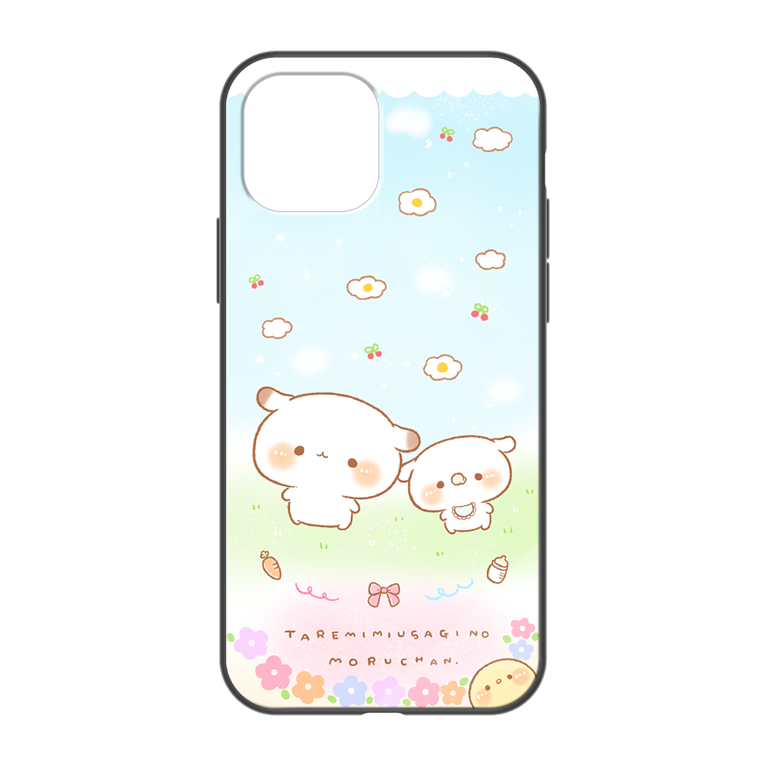 かなち。 ガラスiPhoneケース【もるちゃんとみるくちゃん。】