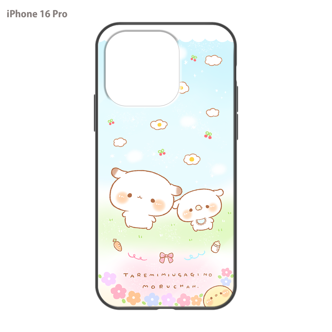 かなち。 ガラスiPhoneケース【もるちゃんとみるくちゃん。】