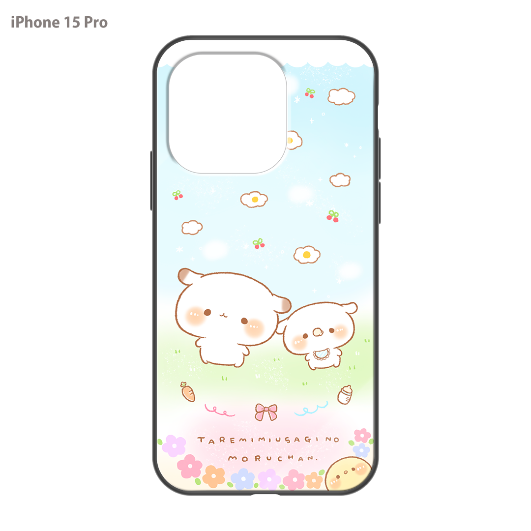 かなち。 ガラスiPhoneケース【もるちゃんとみるくちゃん。】