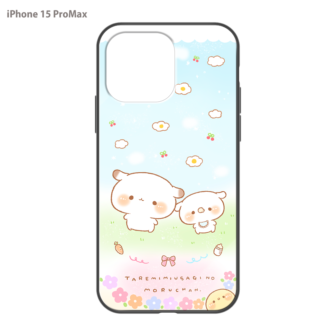 かなち。 ガラスiPhoneケース【もるちゃんとみるくちゃん。】