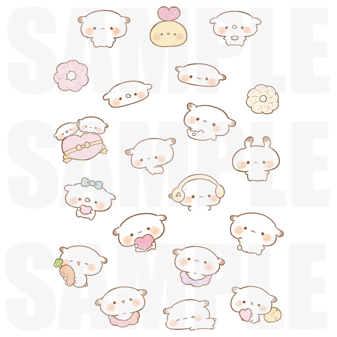 かなち。ぷくぷくシール【もるちゃんず。】