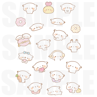 かなち。ぷくぷくシール【もるちゃんず。】