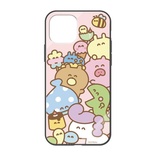 #消しかす。まりん ガラスiPhoneケース【#消しかす。集合】