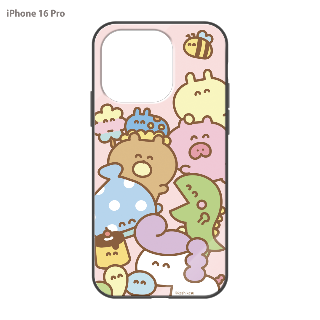 #消しかす。まりん ガラスiPhoneケース【#消しかす。集合】