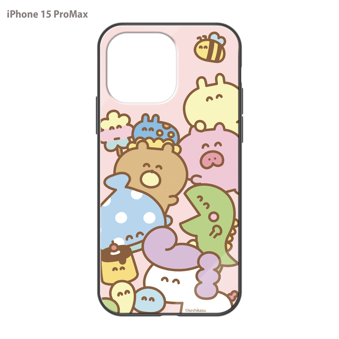 #消しかす。まりん ガラスiPhoneケース【#消しかす。集合】