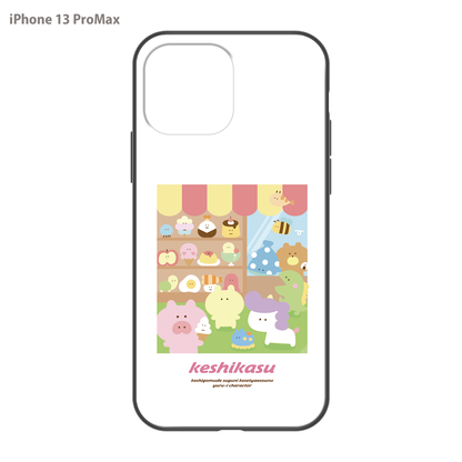 #消しかす。まりん ガラスiPhoneケース【#消しかす。レストラン】
