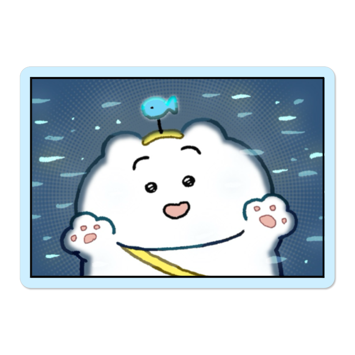 まゆげねこ ステッカー（7デザイン）