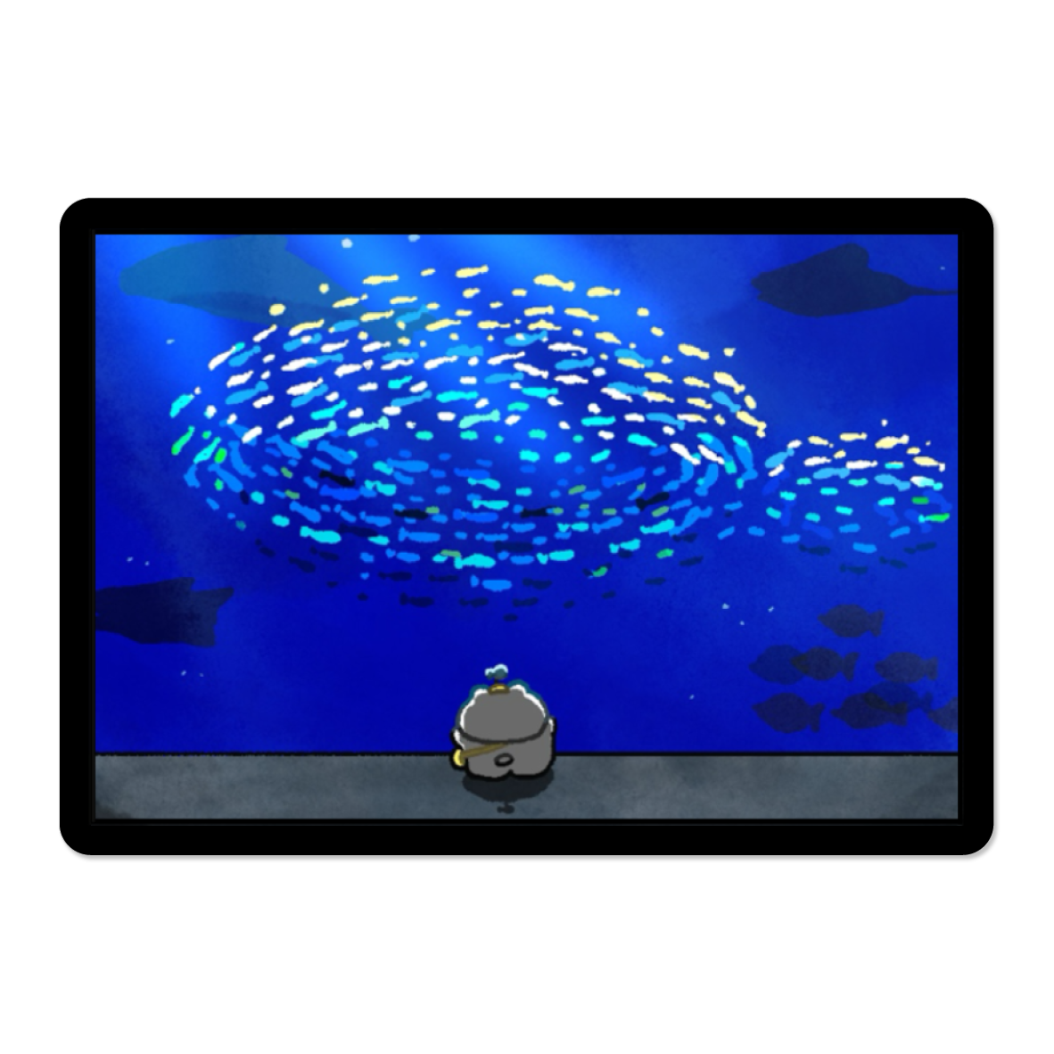 まゆげねこ ステッカー（7デザイン）