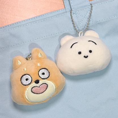 まゆげねこ ぬいフェイス2WAYマスコット【まゆげねことじょーじ】