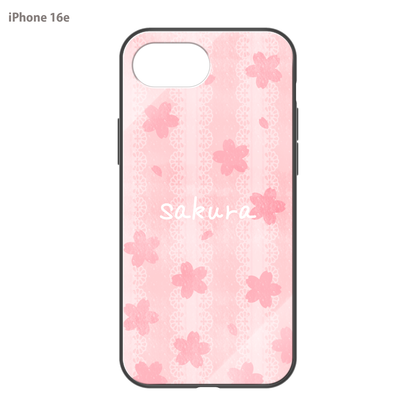 さくらまいこ ガラスiPhoneケース【水彩えほん「桜」】