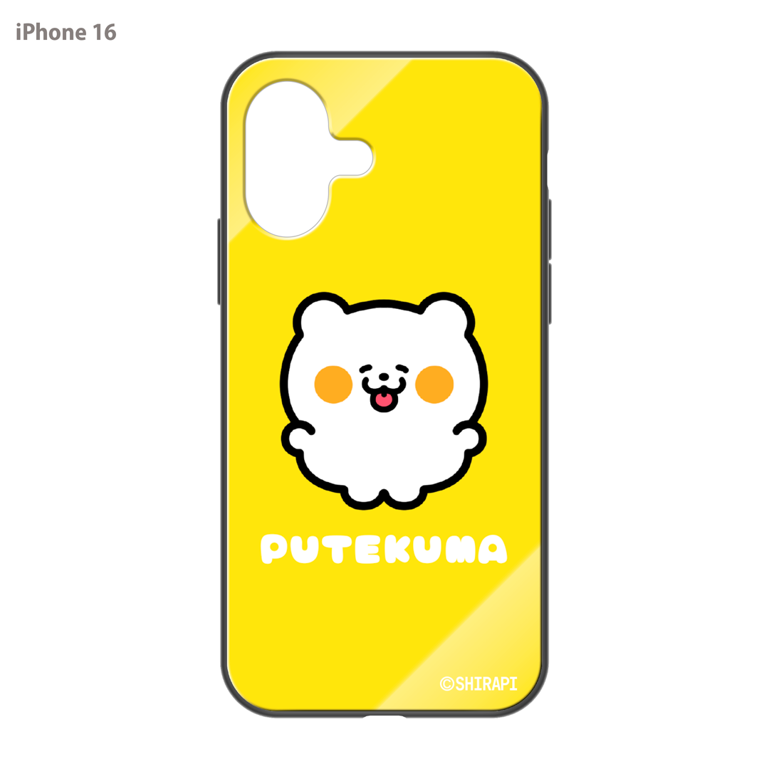 SHIRAPI ガラスiPhoneケース【ぷてくま】