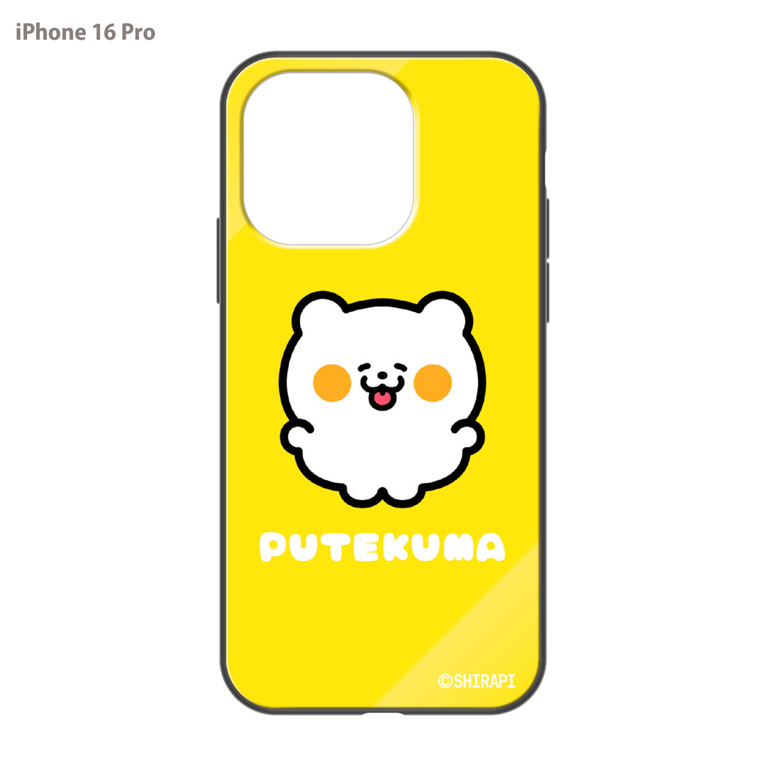 SHIRAPI ガラスiPhoneケース【ぷてくま】